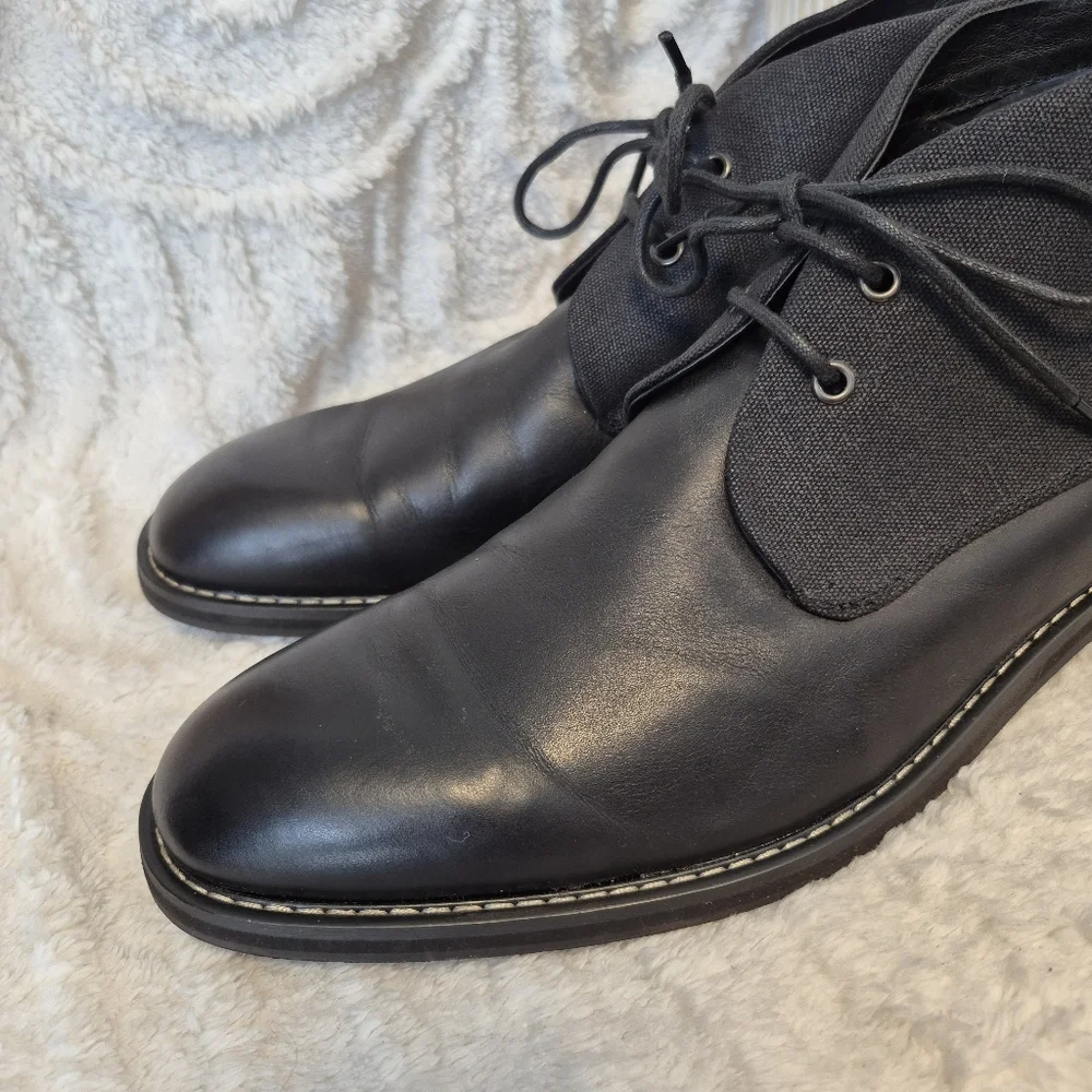 Joe’s Men's Chukka Boots Black Leather Lace Up Dressy Casual Size 13 Joe's Jeans